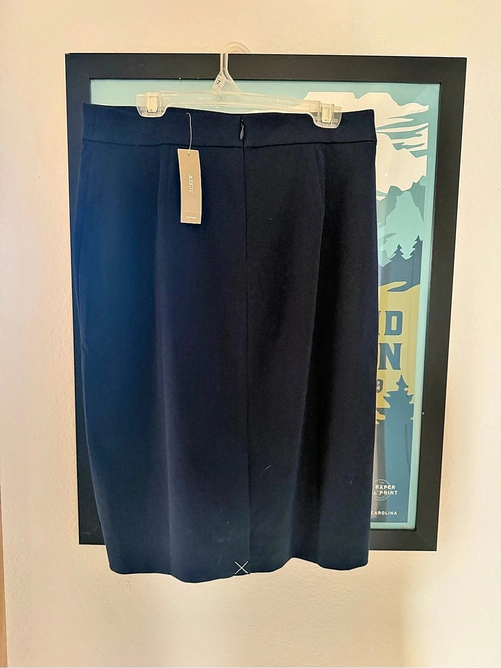 J.Crew No. 2 Pencil Skirt Women's Pencil Skirt in Navy Size 0 NWT
